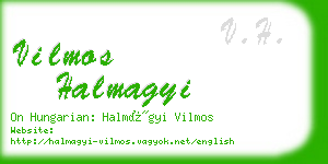 vilmos halmagyi business card